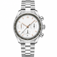 Chronograph Watch Silver Dial 38mm