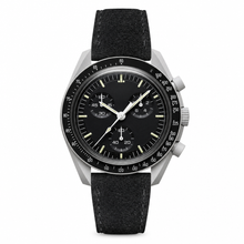 Black Watch with Suede Strap