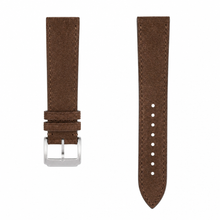 Brown Suede Leather Watch Strap 20mm