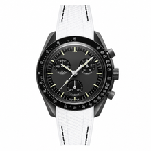 Sport Watch with White Textured Strap