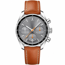 Speedmaster 38 mm, 스틸과 가죽 스트랩