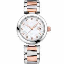 Elegant Two-Tone Metal Watch 34mm