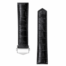 Black Leather Watch Strap 39mm