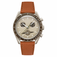 Watch with Brown Leather Strap