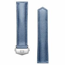 Blue Leather Watch Strap 39mm