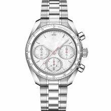 Silver-Tone Chronograph Watch 38mm
