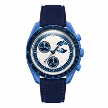 Blo Blue Suede Strap Auer