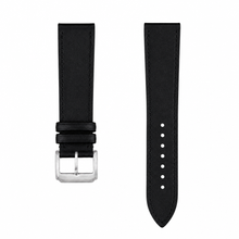 Black Leather Watch Strap 20mm