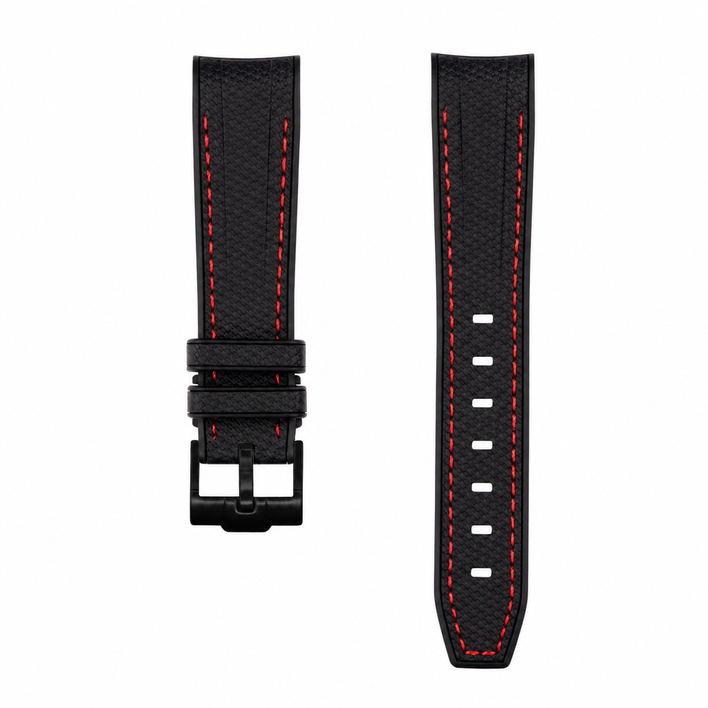 Burgundy Rubber Watch Strap product photo