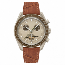 Dress Watch with Brown Leather Strap