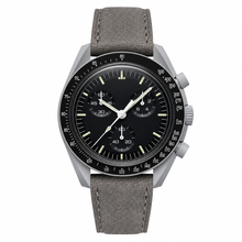 Watch with Grey Suede Strap
