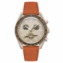 Dress Watch with Brown Leather Strap